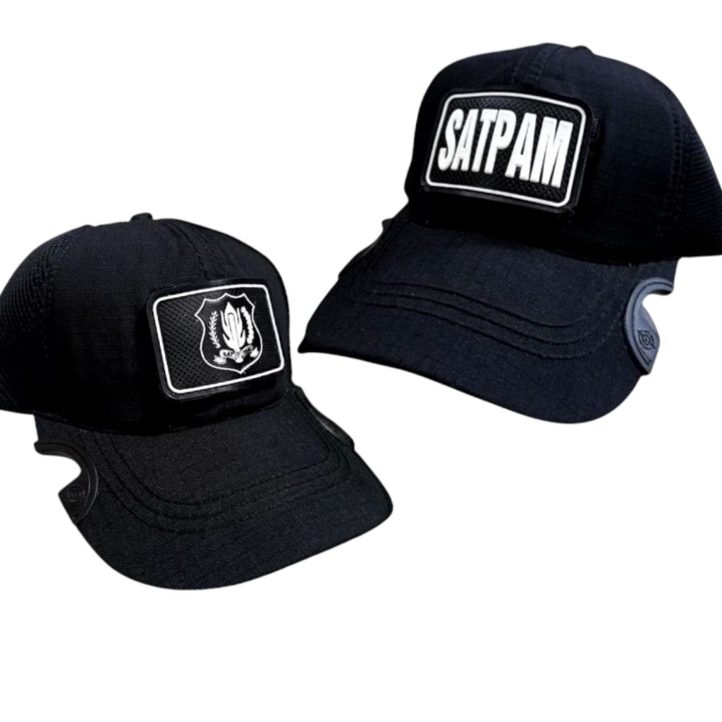 TOPI TACTICAL SATPAM VELCRO PEREKAT