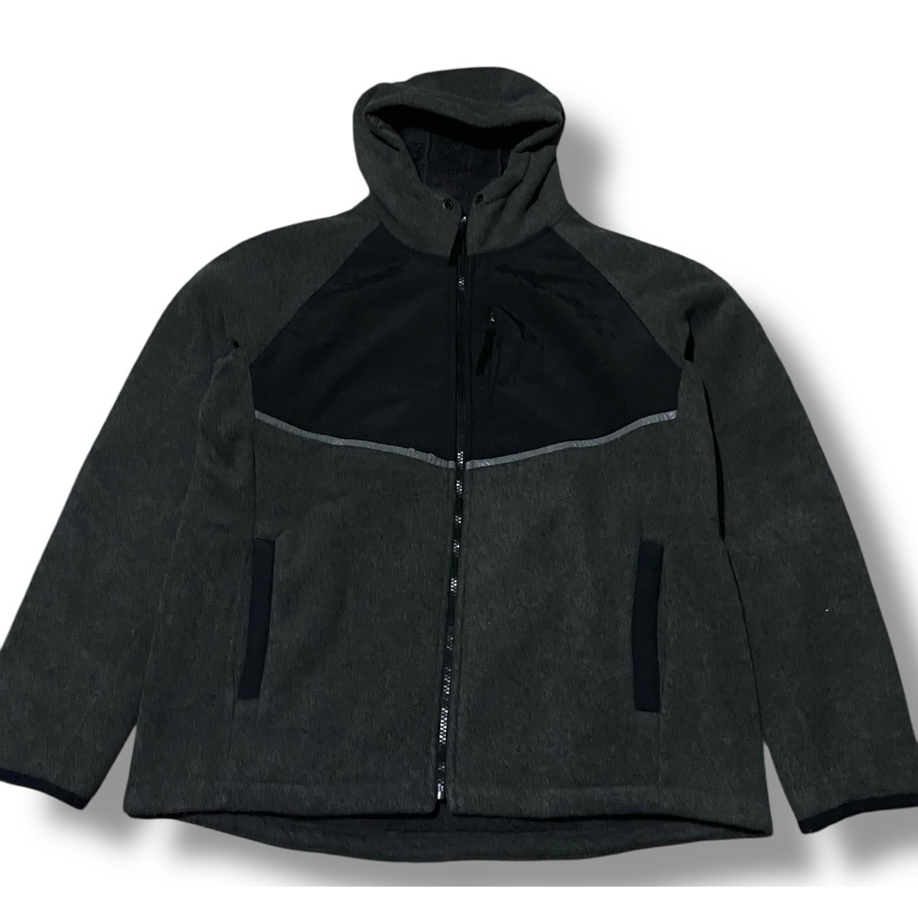 F2F Jacket Outdoor Fleece Sherpa Reflective Abu | Thrift Shop Second Murah