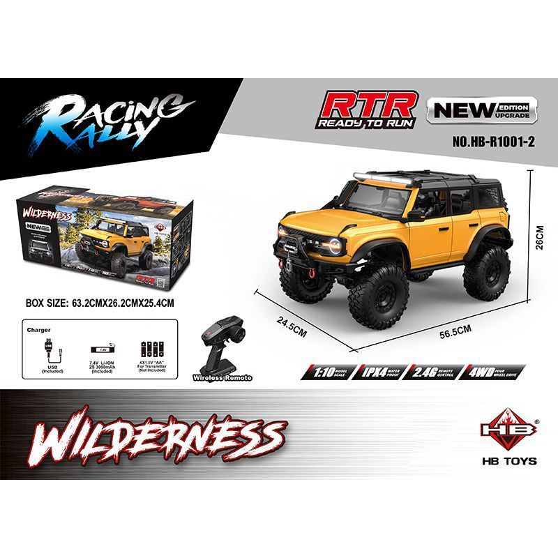 HUANGBO HB-R1001-2 R1002-2 R1003-2 R1006-2 new upgrade diff lock dan winch rc crawler 1:10