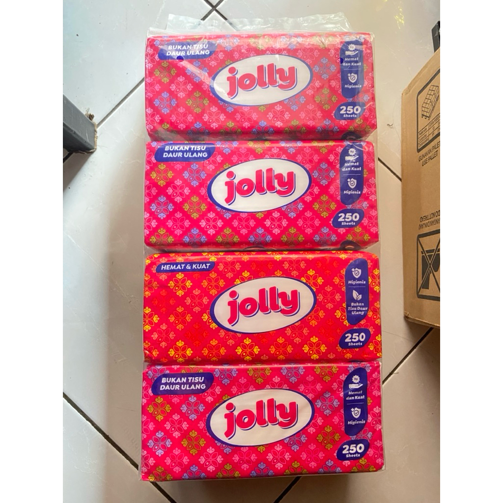 RB TISU JOLLY 250 SHEET / TISU MURAH / TISSUE GROSIR / TISSUE MURAH ( 4 pcs )