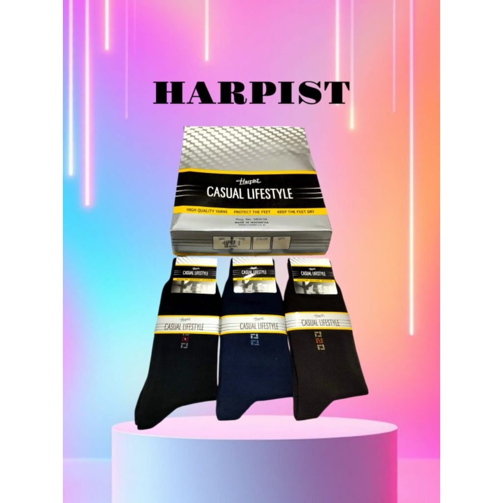 HARPIST Kaos Kaki Kantor HARPIST Casual Panjang Sebetis