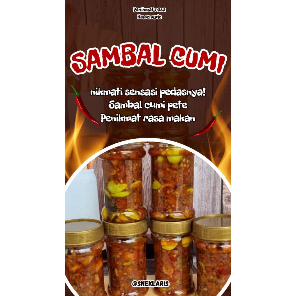 

SAMBAL CUMI PETE/Sambal Pedas/Sambal Awet