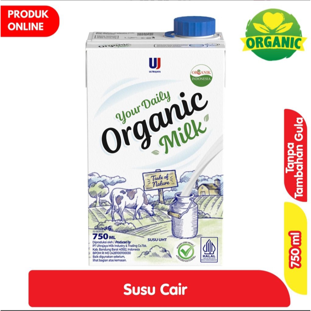 

Susu UHT UltraJaya Organic Milk 750ml