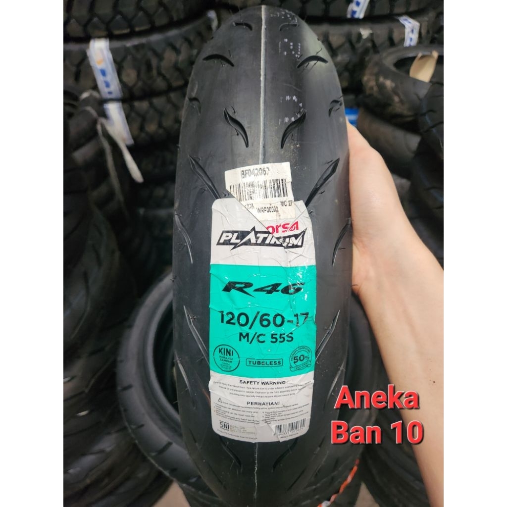 Ban Corsa Platinum 120/60-17 R46 Tubeless Soft Compound