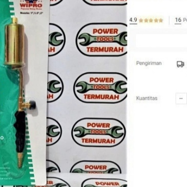 

Blander Bakar WIPRO HT 30 Heating Torch LPG Kompor Blender Pemanas Las