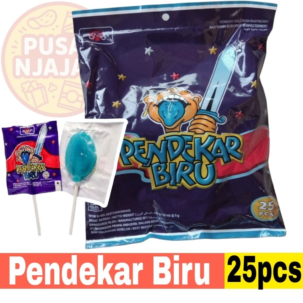 

Permen Jadul Lollipop Pendekar Biru Bag isi 25pcs