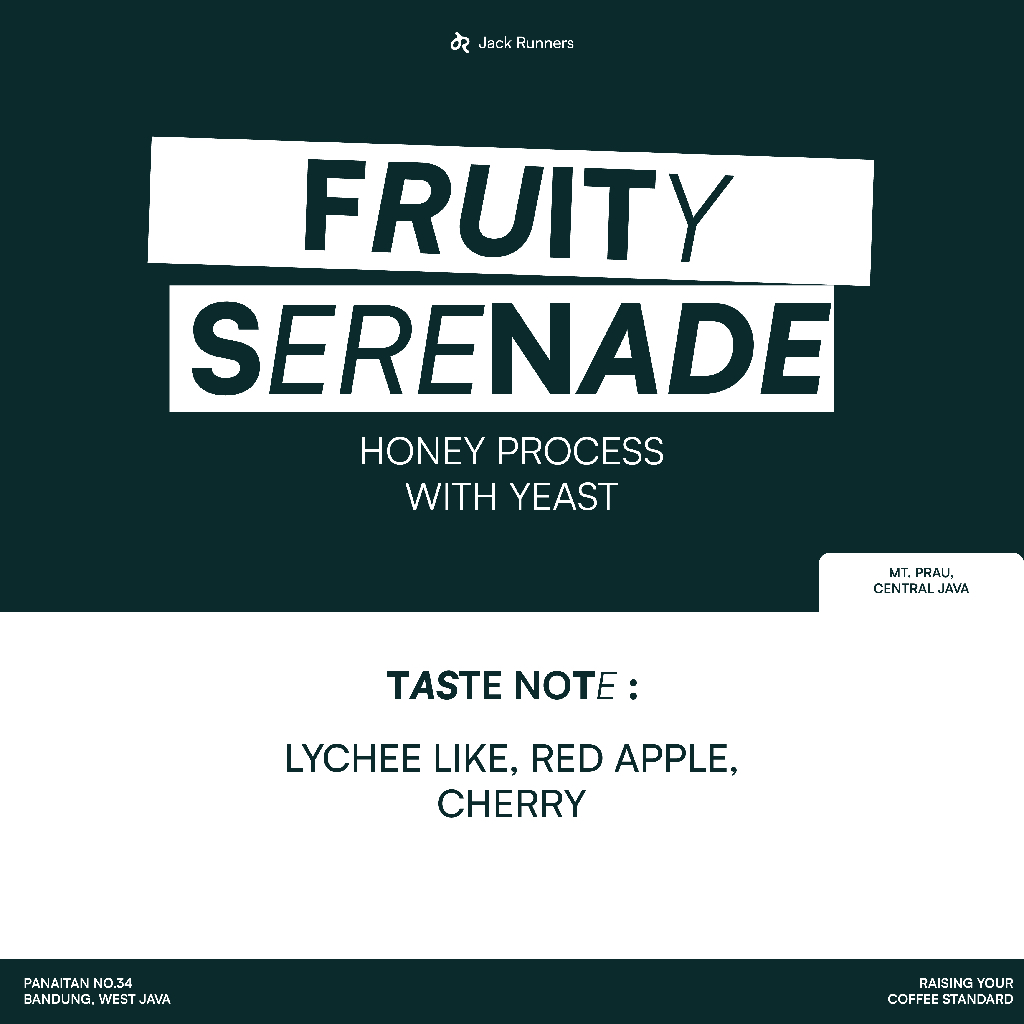 

JACK RUNNERS ROASTERY - FRUITY SERENADE - ROASTED COFFEE BEANS