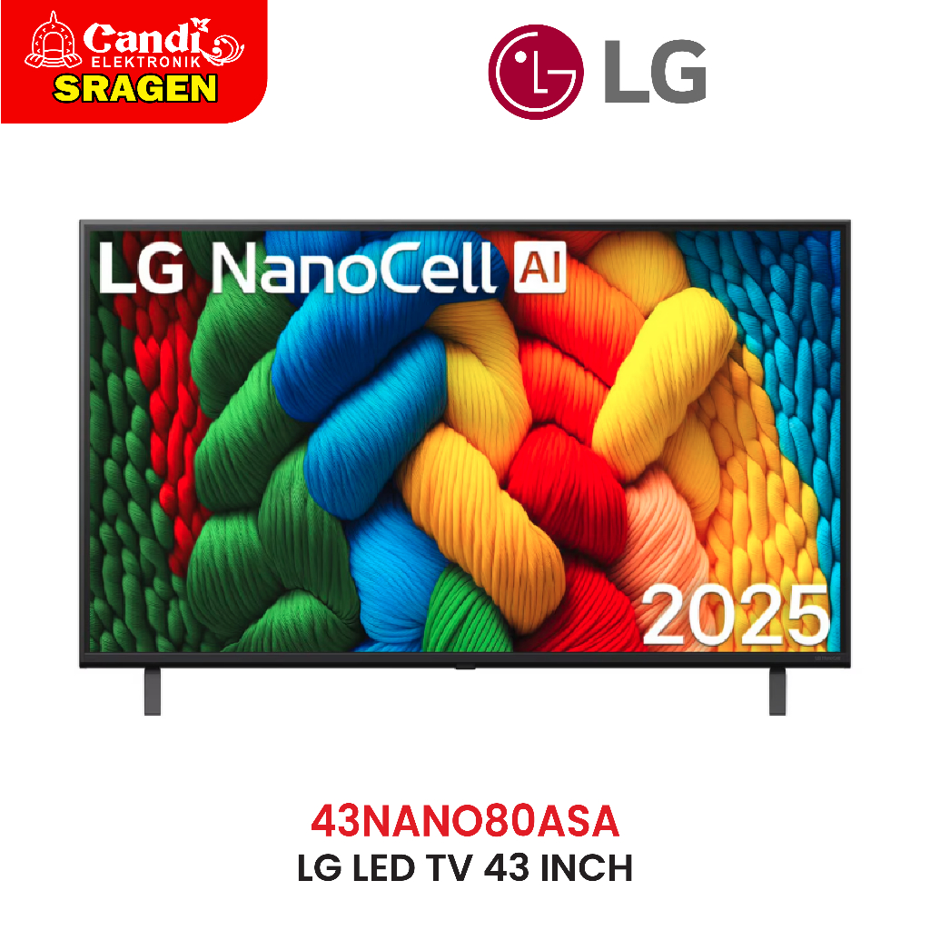 LG Smart TV 4K 43 Inch LG NanoCell AI NANO80 - 43NANO80ASA