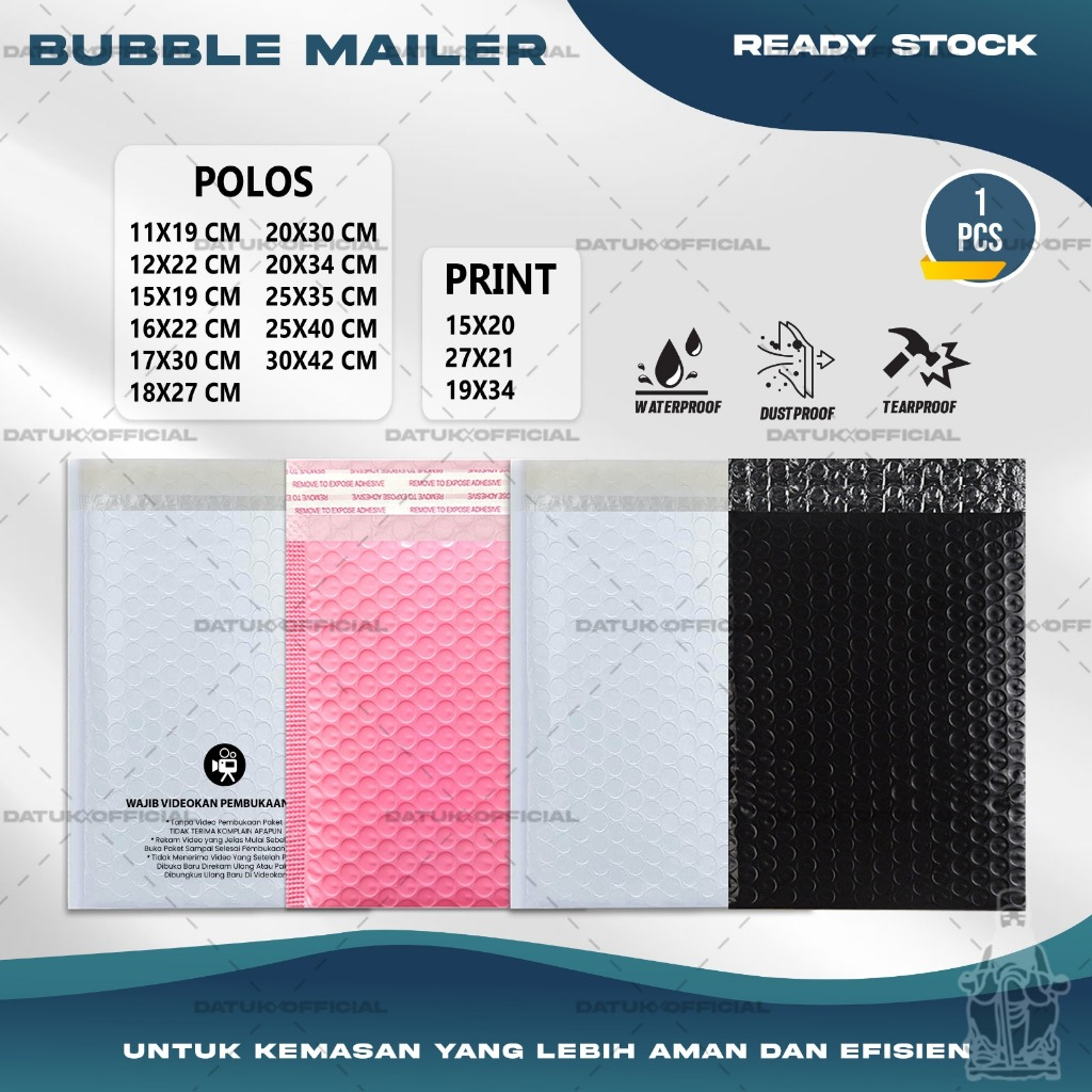 

Plastik Packing BUBBLE MAILER Kantong Polybubble Amplop Bubble Polymailer Olshop Envelope