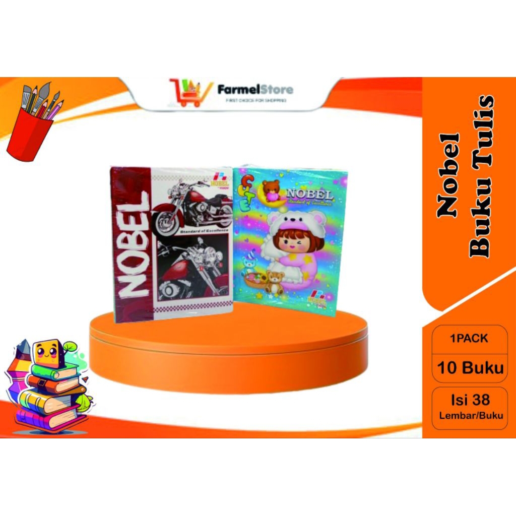 

Nobel BUKU TULIS 1PAK(Isi 10 Buku)38Lembar