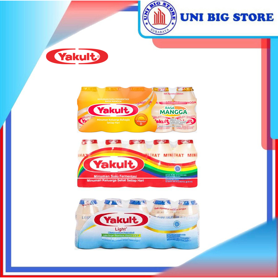 

Yakult Drink Fermentasi Probiotik Original - Less Sugar - Mango 1 Pack 5 pcs