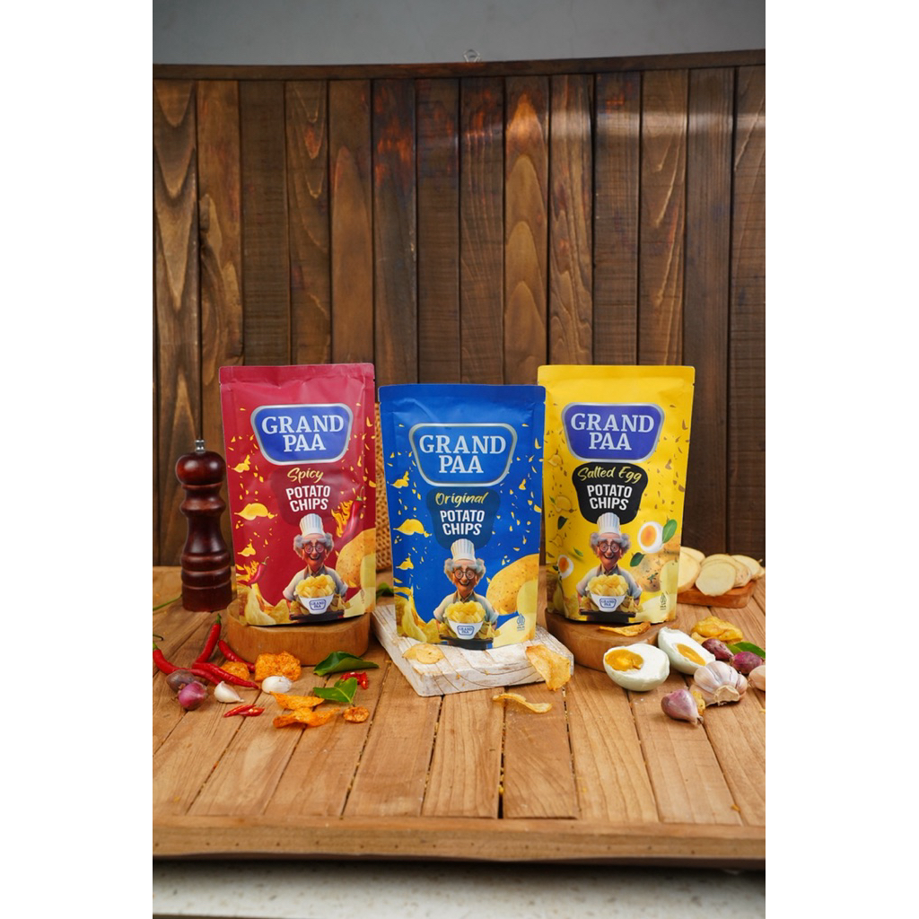 

Grandpaa Keripik kentang Potato Chips Snack Cemilan Sehat