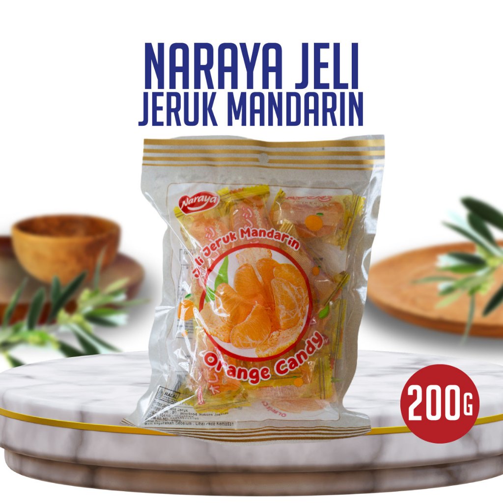 

[200gr] S120 | NARAYA ORANGE JELLY 200GRAM | PERMEN JELLY JERUK / NARAYA JERUK CANDY 200 GRAM | ORANGE CANDY | PERMEN JERUK MANDARIN JSS
