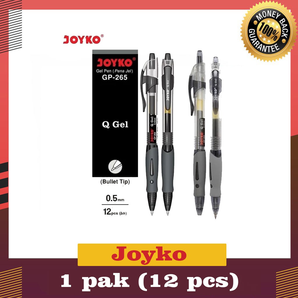 

[ 1 Pak ] Pulpen Joyko GP-265 ( Hitam )