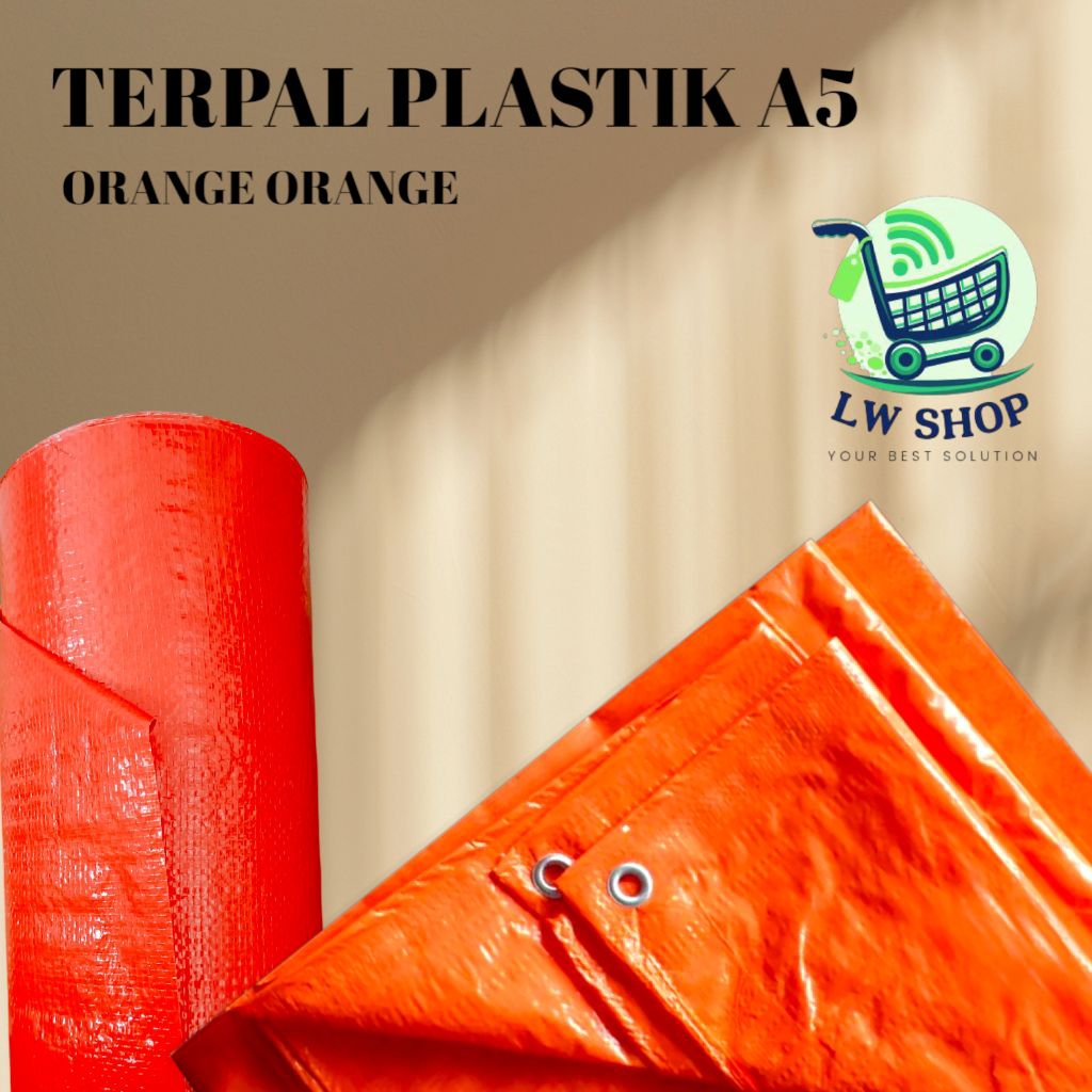 Terpal plastik A5| Terpal A5 Orange Orange| Terpal A5 Murah