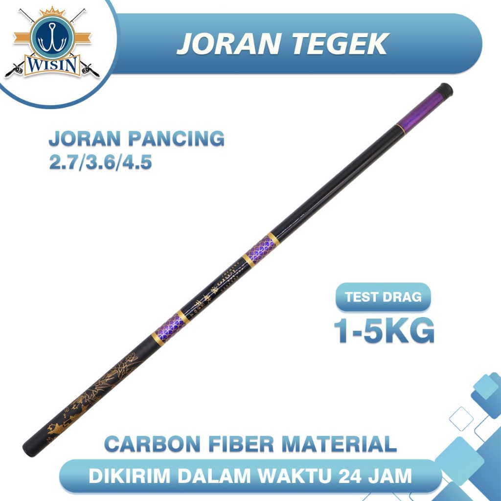 Joran Tegek Wisin Batik 450 Carbon Medium hard