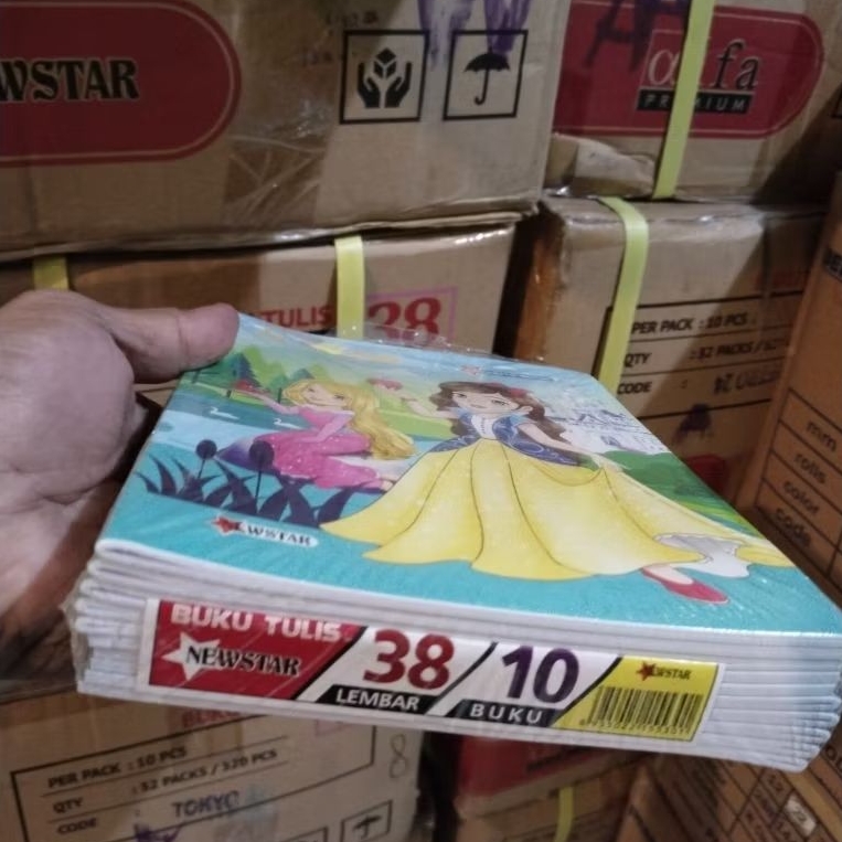 

BUKU TULIS 38 NEW STAR PERPACK 10 BUKU