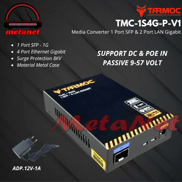 Switch 4 Port Gigabit POE + 1 SFP Uplink | Switch Hub 4 Port Unmanaged