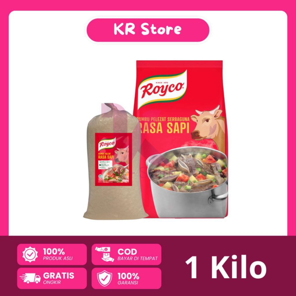 

1kg Bumbu Kaldu Penyedap Rasa Roiko Ayam Dan Sapi