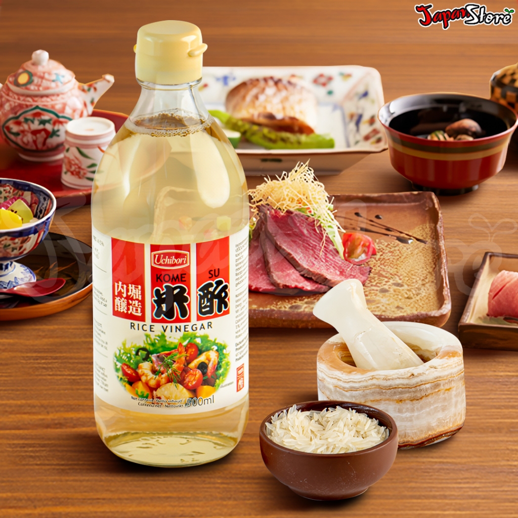 

Uchibori Komesu (Rice Vinegar) 500 ml [Cuka Sushi Jepang]