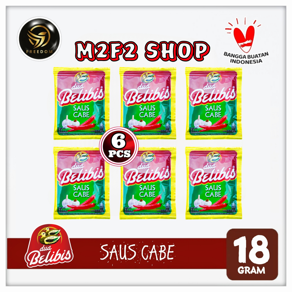 

Dua Belibis Saus Cabe Sambal Sachet - 18 gr (Kemasan 6 Pcs)