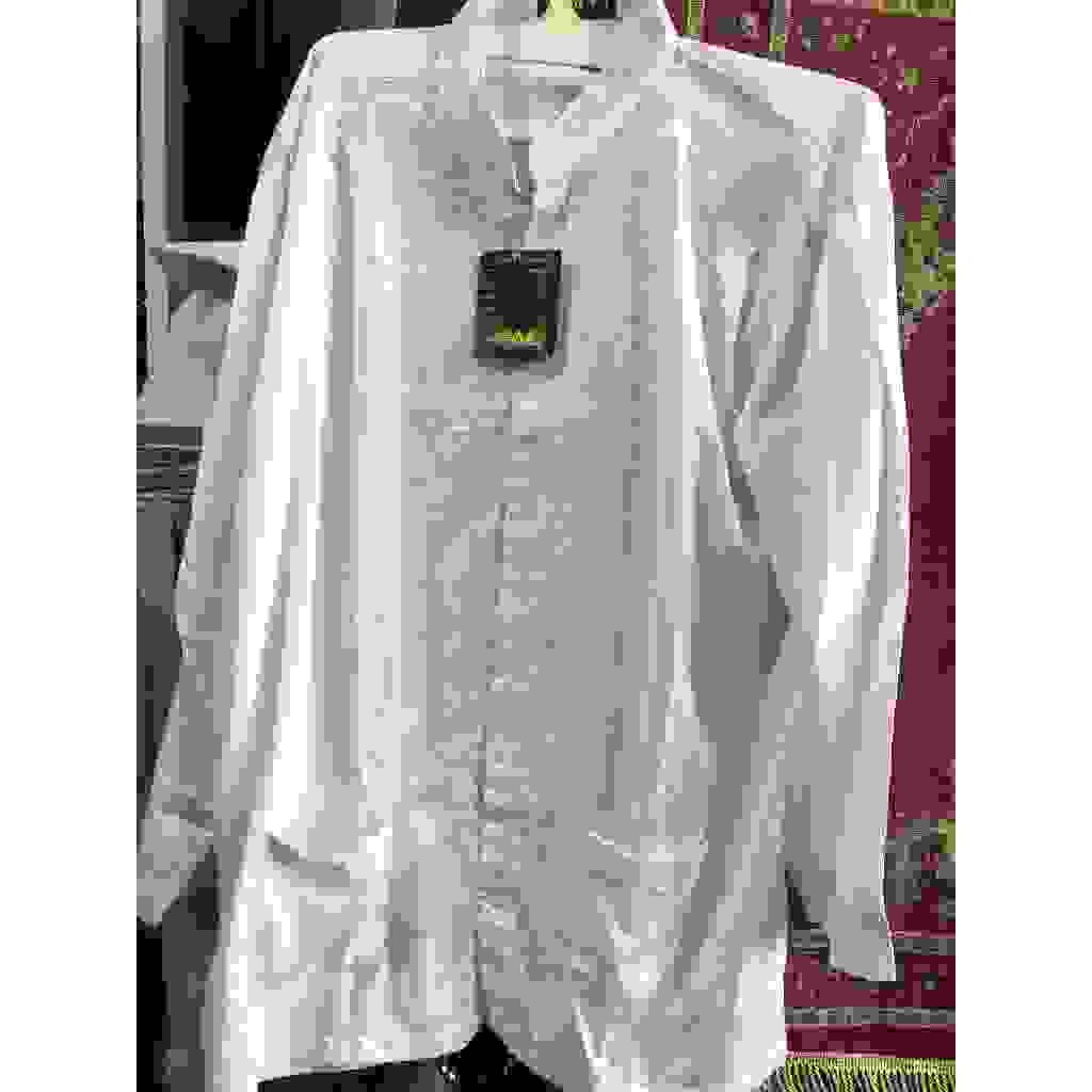 Baju Koko Sutra putih NAHLA