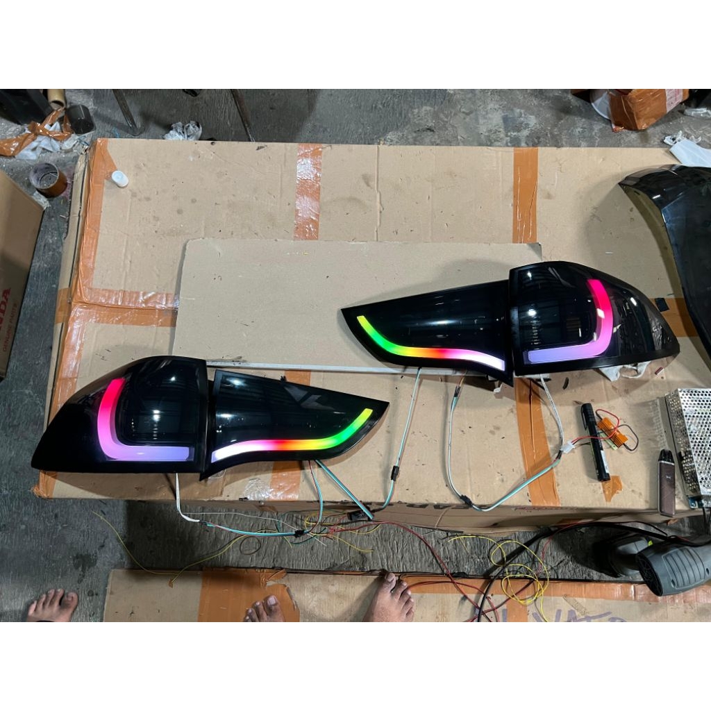 Stoplamp PAJERO Sport 2012 smoke RGB Matrix Padlepop Bekas mulus