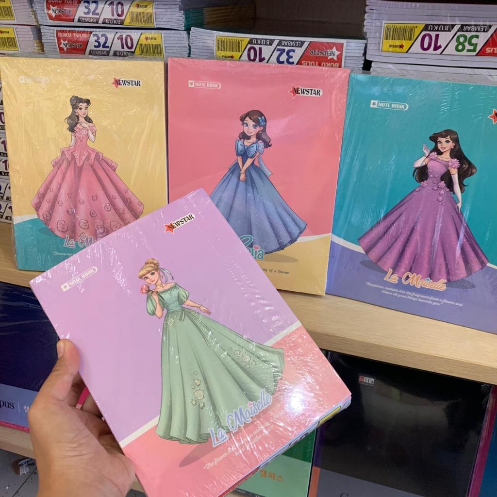 

1 pak isi 10 Buku Tulis 32 Lembar Alfa motif princess disney/ buku tulis murah