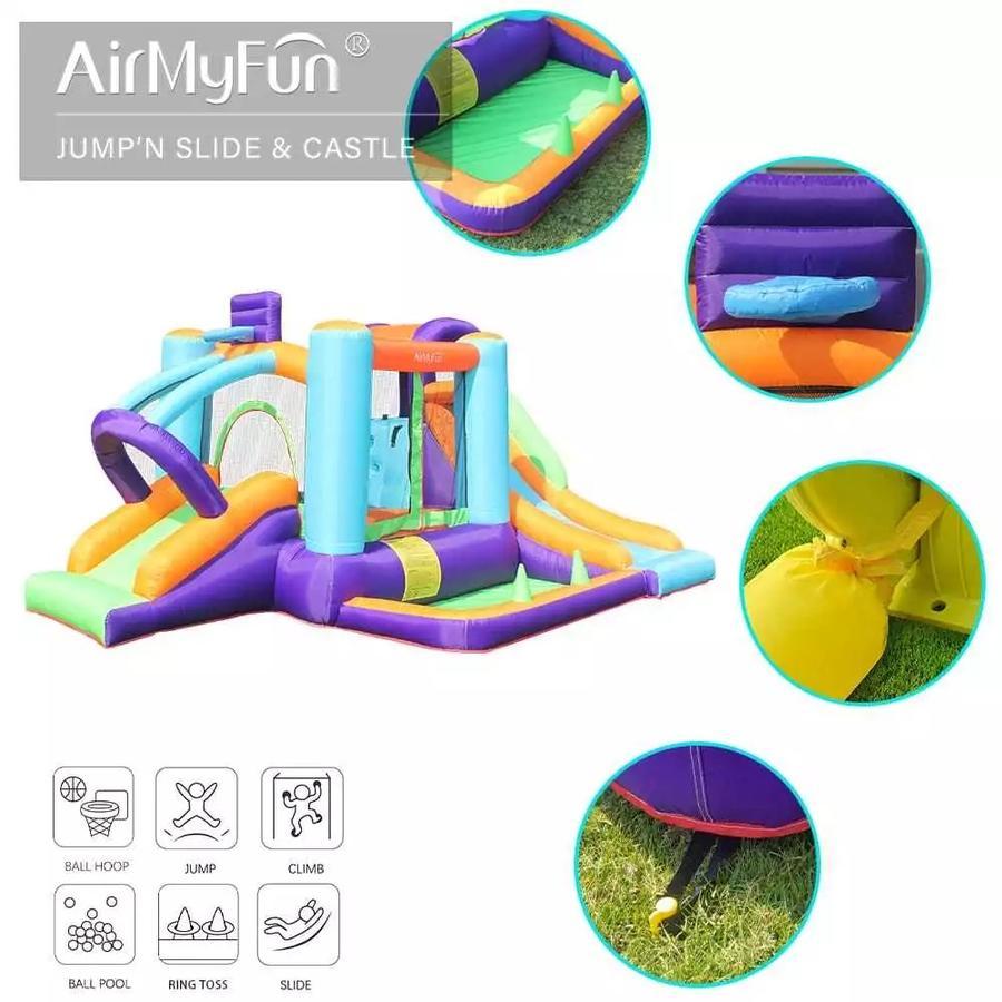 Mainan Rumah Istana Balon Bouncy Castle Balloon Bouncer Balon Happy Birthday