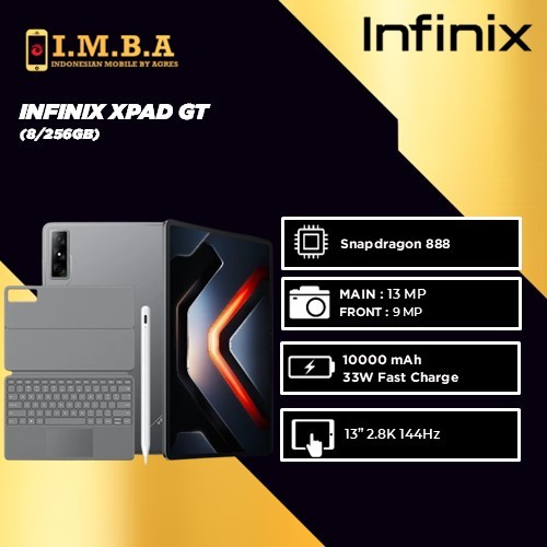 Infinix XPAD GT 8/256GB - Qualcomm Snapdragon 888 - 13" 144Hz - Garansi Resmi Infinix