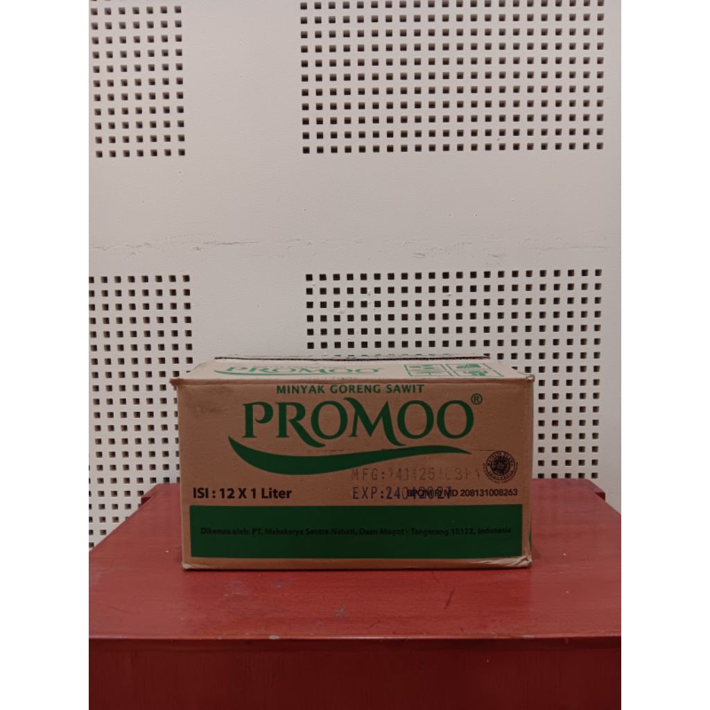 

Minyak Goreng Merk Promoo 1 Liter 1 Dus