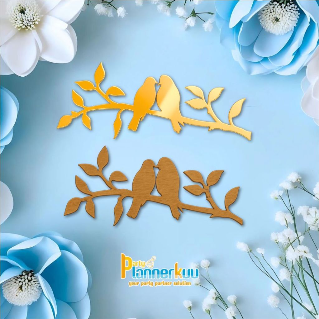 Hiasan Mahar Seserahan Burung Akrilik/Playwood