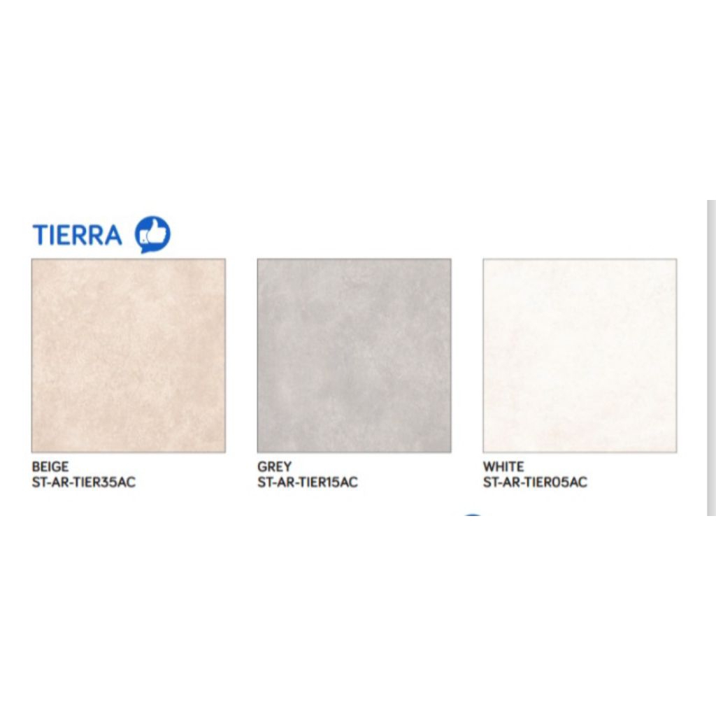 KERAMIK MERK ACCURA TIPE TIERRA BEIGE GREY WHITE UKURAN 50X50 RECTIFIED CUTTING PERMUKAAN TEKSTURE M