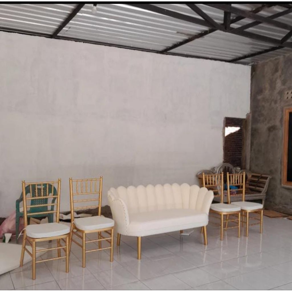 sofa kerang sofa pelaminan kerang