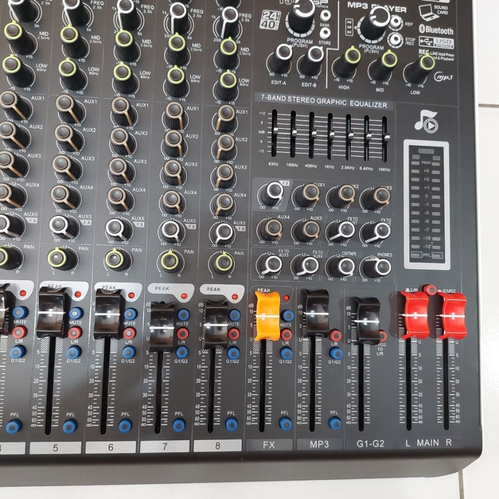 mixer audio 8 channel Ashley Hero 8 original mixer 8 channel