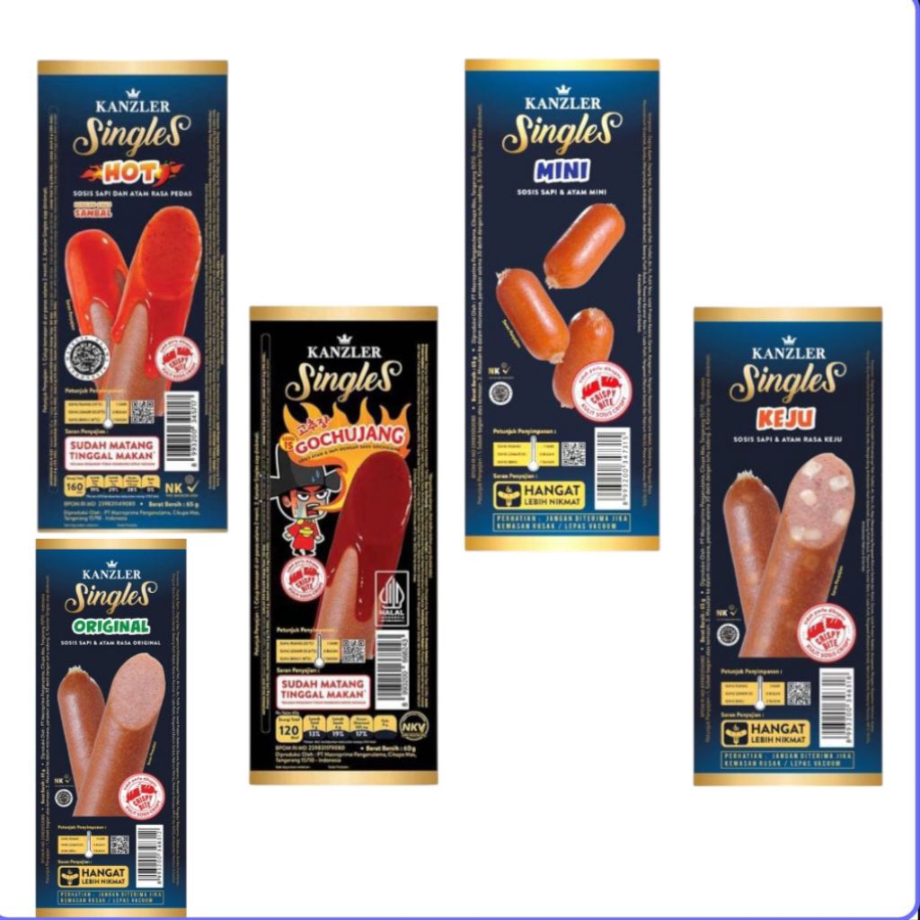 

KANZLER SINGLES SOSIS 60GR- 65GR
