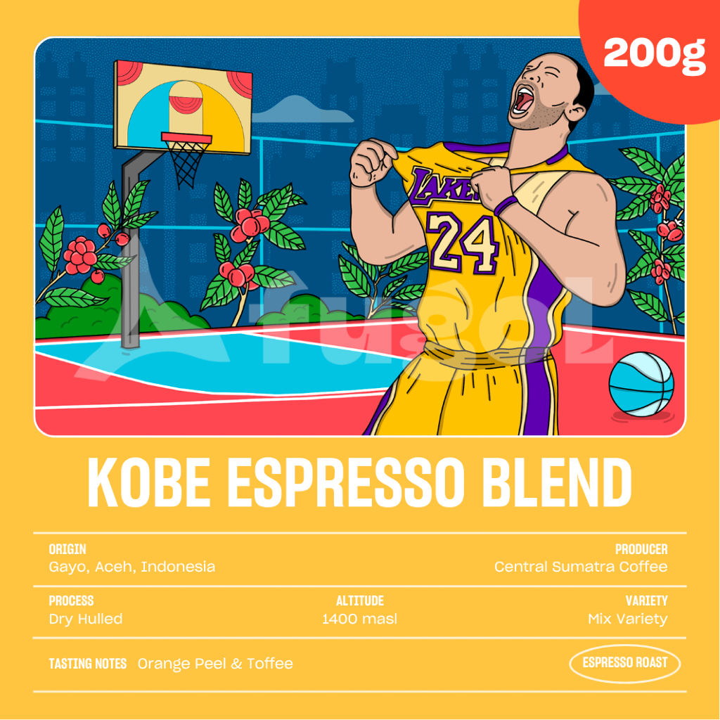 

Kopi Arabica Espresso KOBE BLEND (200gr) - Specialty Coffee - Blend For Espresso