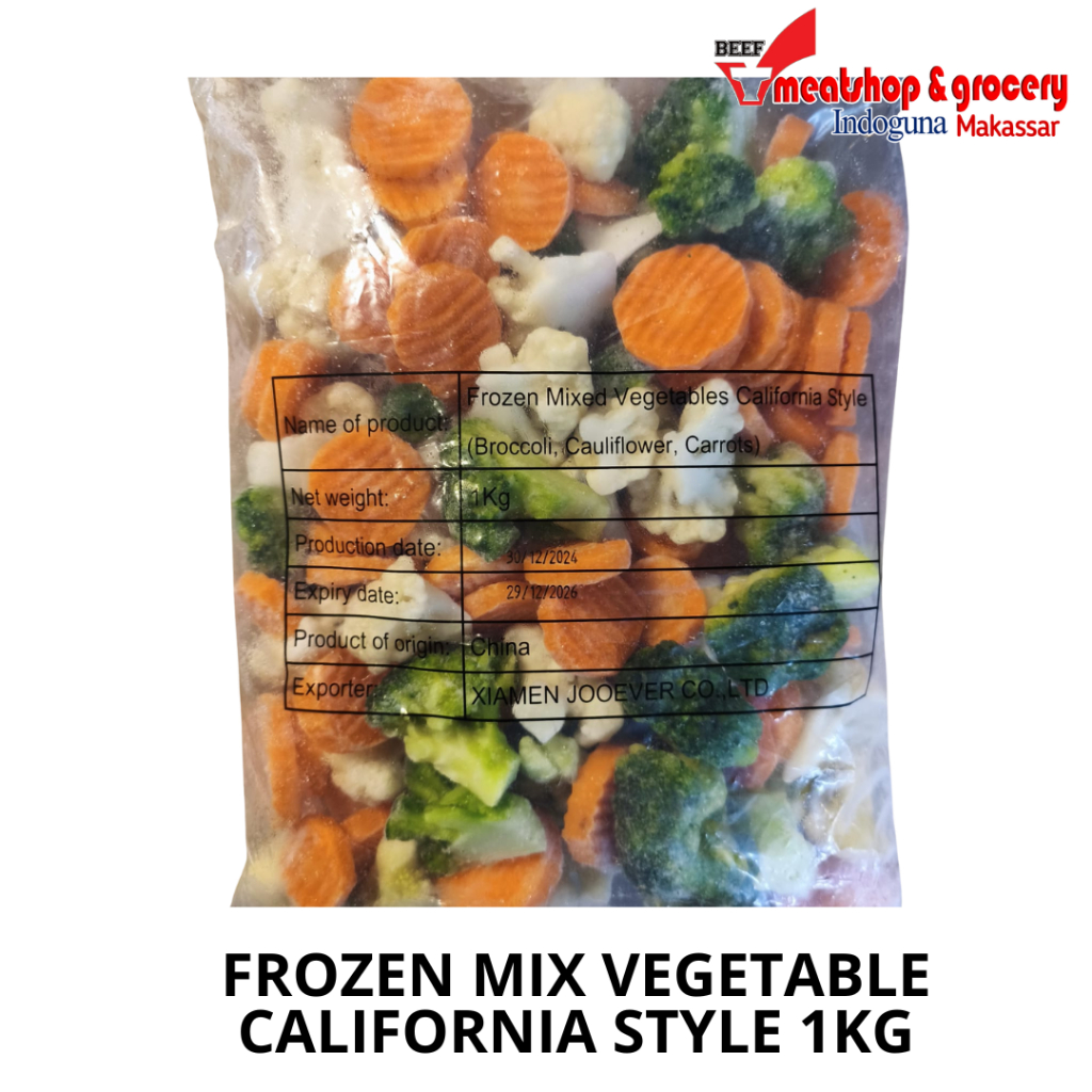 

Sayur Campu Mix Vegetable California Style 1kg