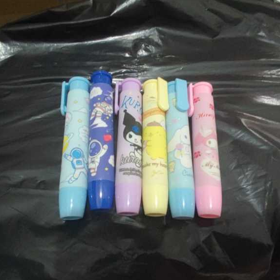 

Penghapus Bentuk Pensil Motif Karakter Lucu Sanrio Cinnamorol Kuromi Melody Pompompurin / Mechanical Eraser