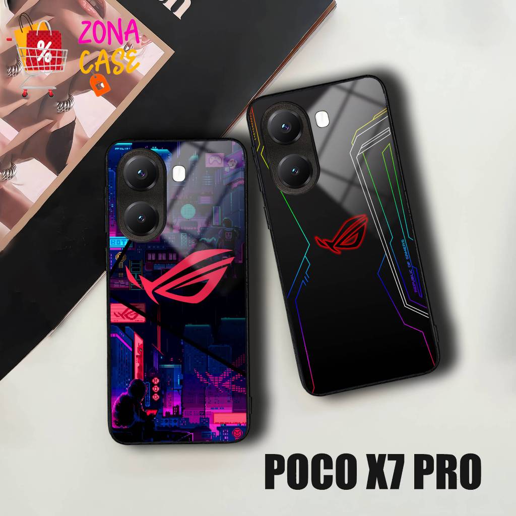E1123 Softcase Poco X7 Pro Case Poco X7 Pro Softcase Kaca Poco X7 Pro Casing Poco X7 Pro Gambar ROG