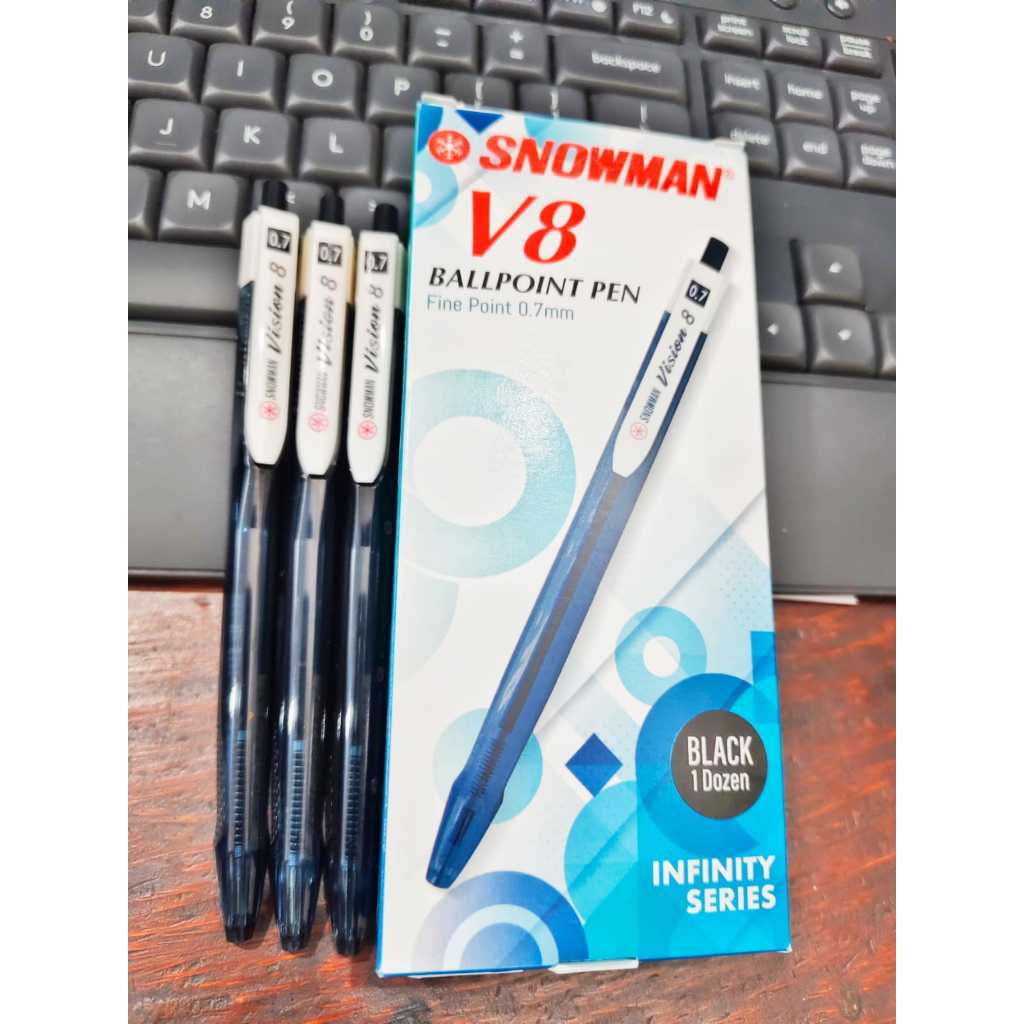 

Pen / Ballpen / Pulpen Snowman V8 Ballpoint Pen Fine Point 0.7mm (1pcs)