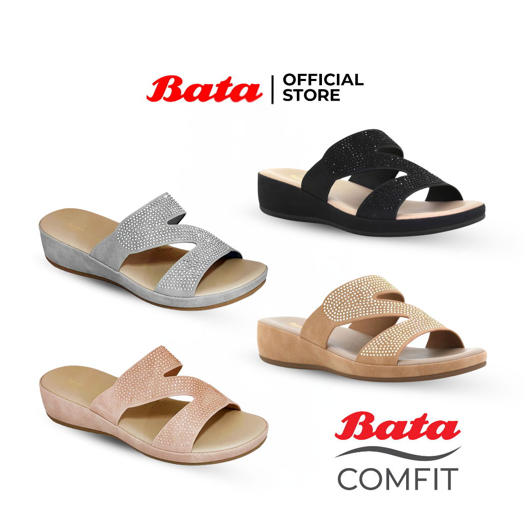 BATA COMFIT - ADRINA "Comfit Cushion" Sandal Wedges Wanita