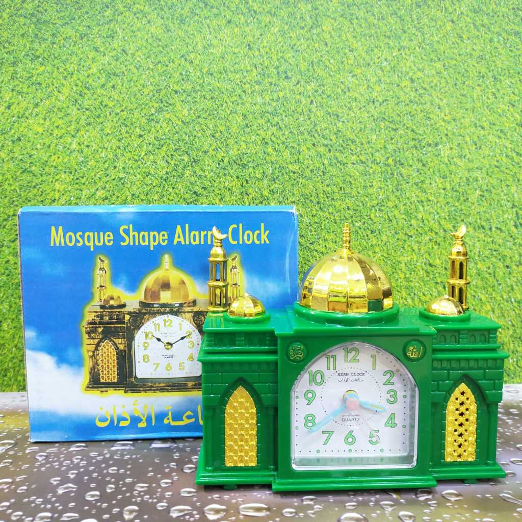 JAM WEKER ALARM ADZAN JAM ALARAM SUARA ADZAN BENTUK MASJID ISLAM