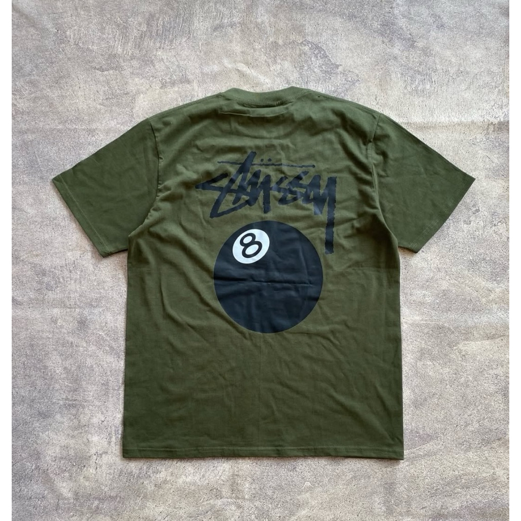 T-shirt stussy unisex full tag 1:1 stussy full tag kaos stussy ball poll