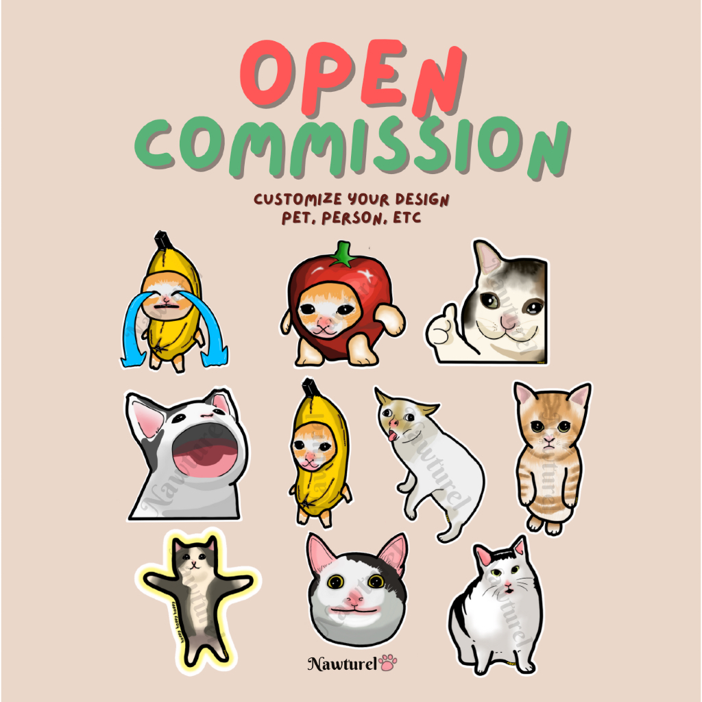 Jasa Ilustrasi Gambar Wajah/Hewan/Gambar Digital/Open Commission