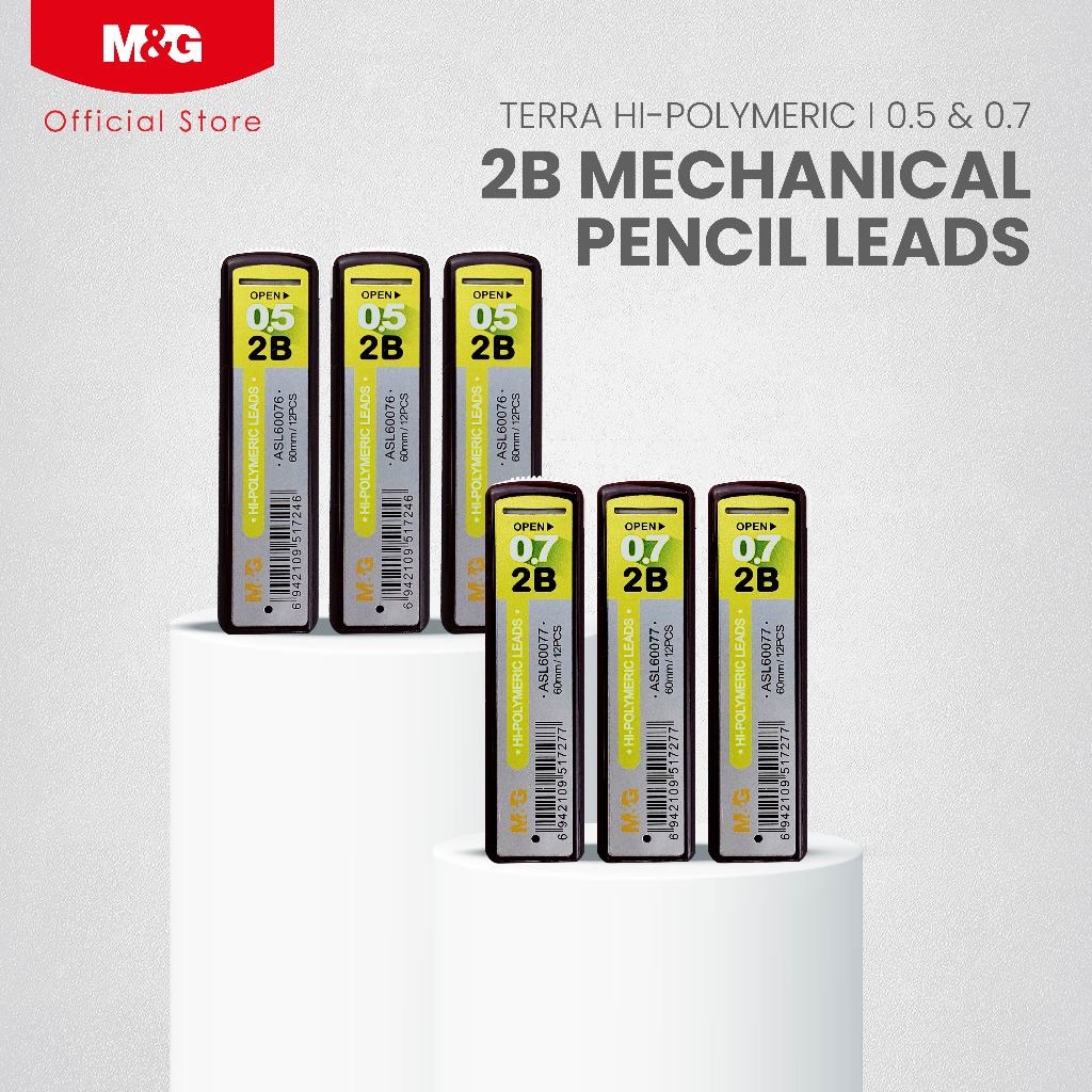 

[TUBE] M&G Refill Pensil Mekanik TERRA 2B Pencil Lead 0.5mm / 0.7mm ASL60076