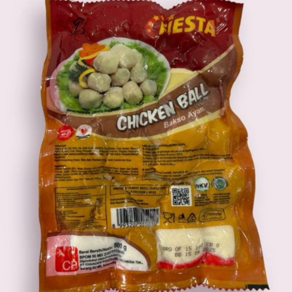 

Kode E. Fiesta Baso Ayam Bakso Ayam 300 gram /Chicken Ball