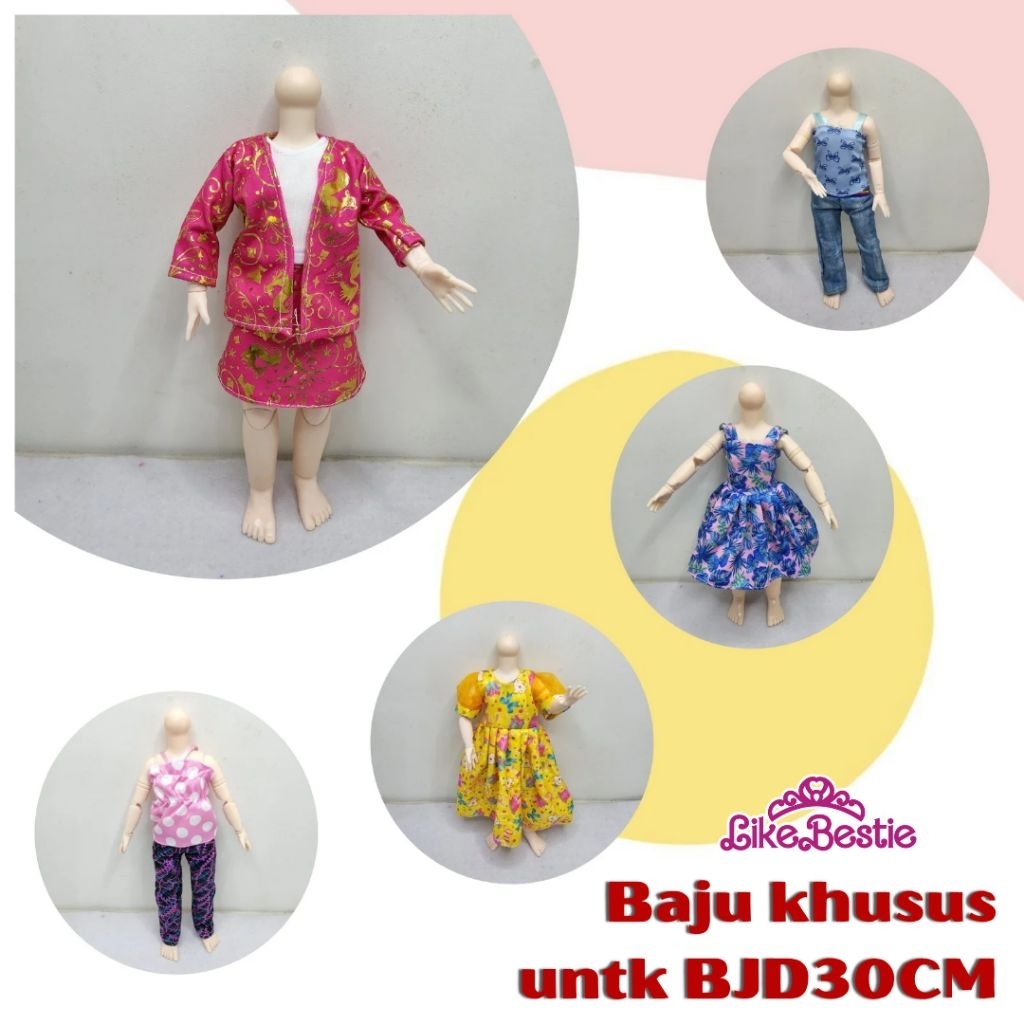 Baju Untuk boneka BJD30CM