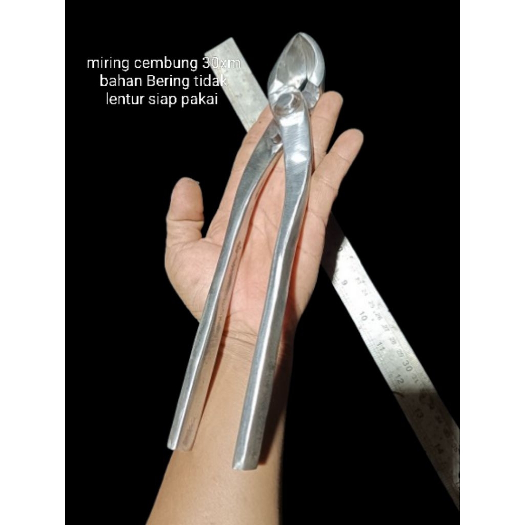 catok bonsai miring cembung panjang 30cm