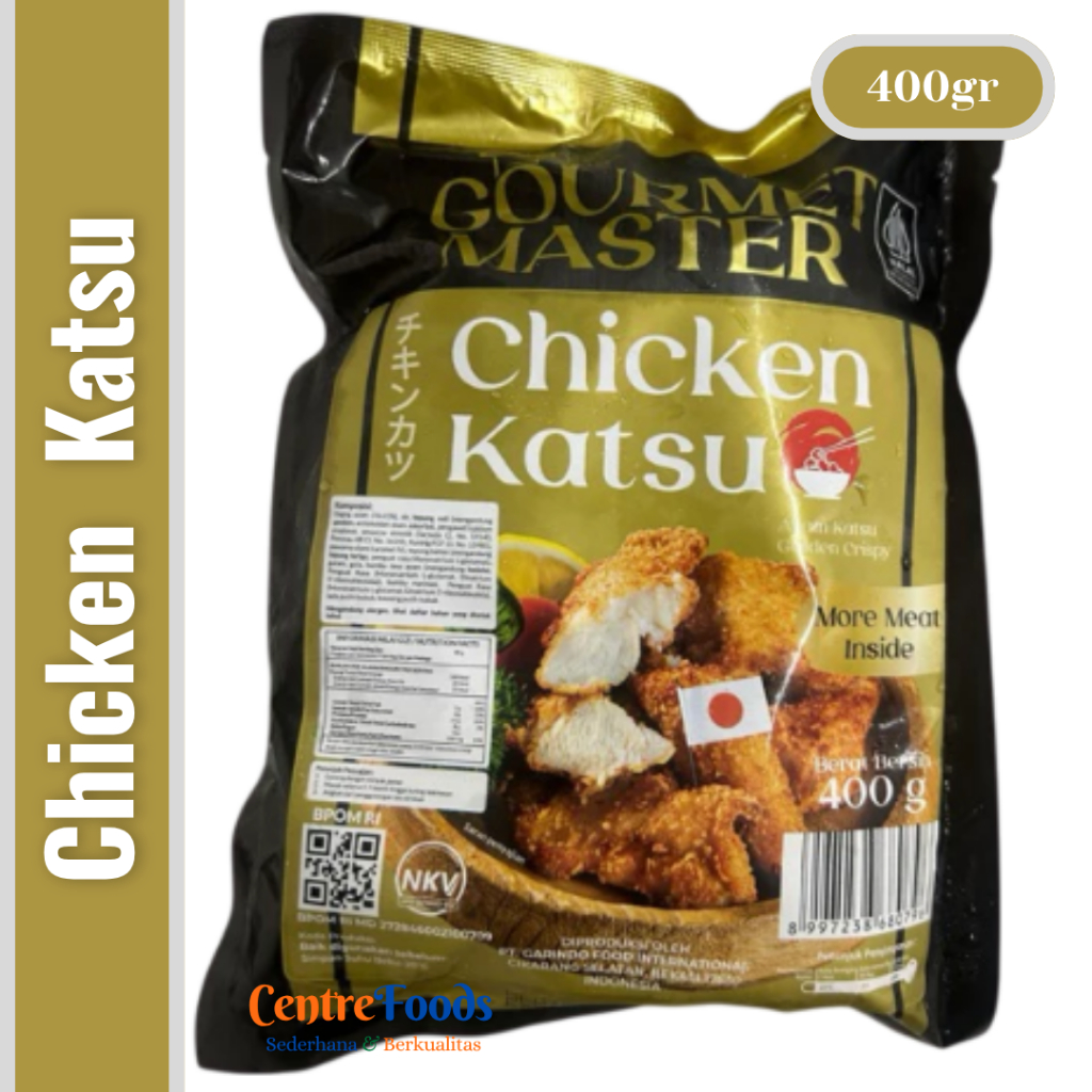 

Naget Ayam Katsu - Chicken Katsu GOURMET MASTER | 400gr [ Harga Per BKS ]